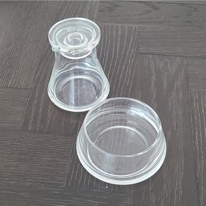 Crate&Barrel 3 Piece Cream and Sugar.